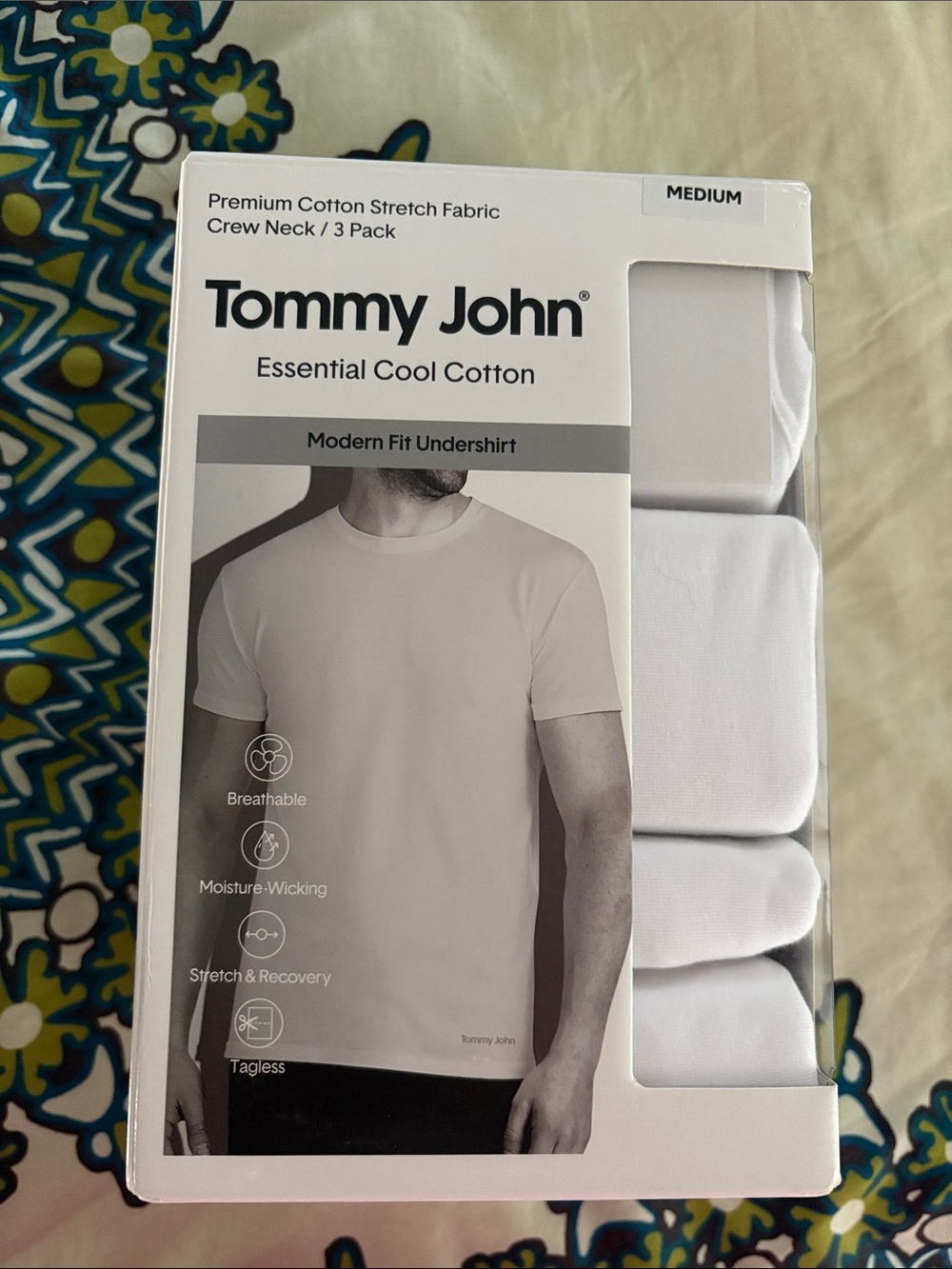 Tommy John White Crew Neck Short Sleeve 3-Pack